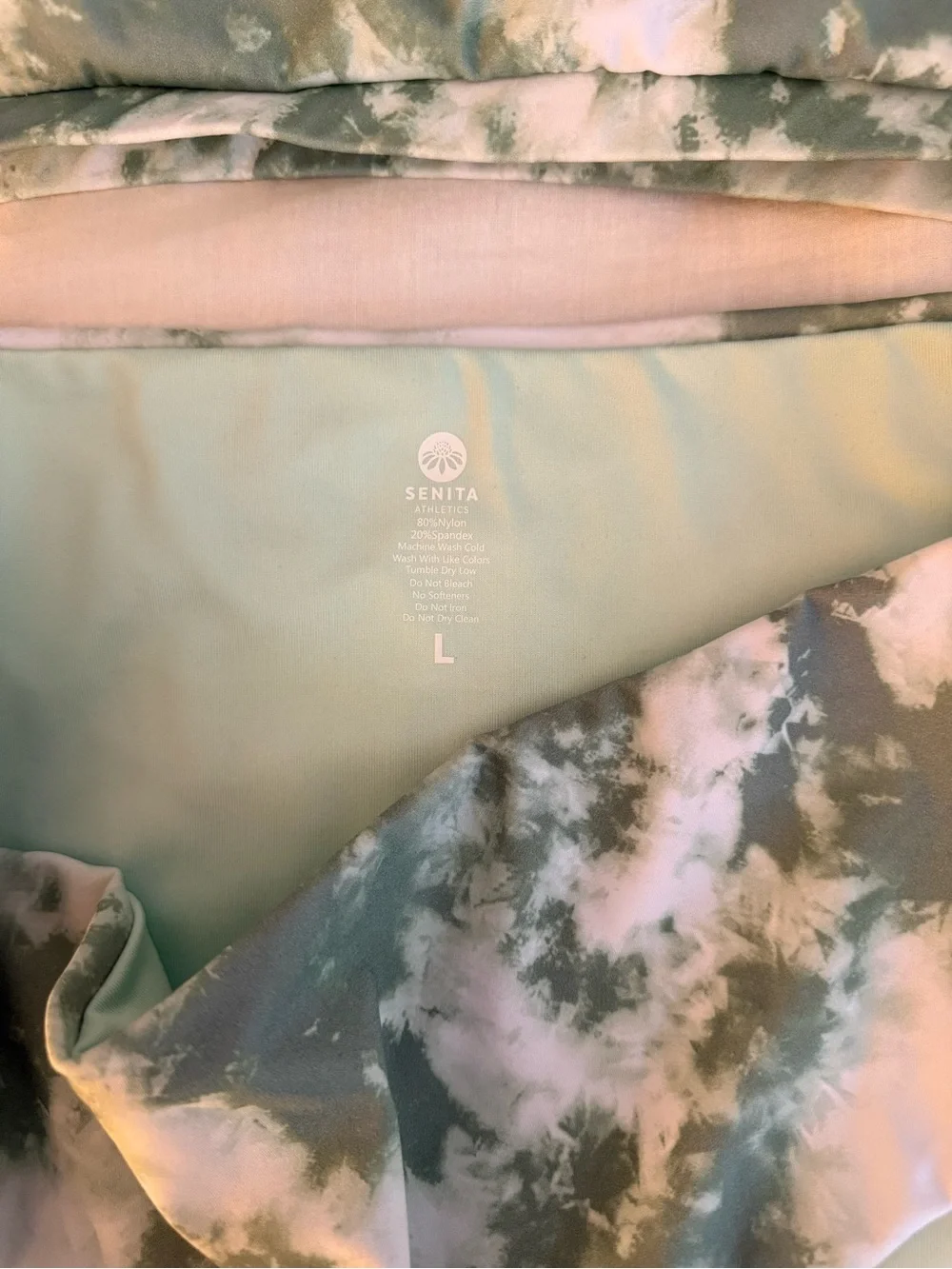 NWT Senita Spearmint Tie Dye Bathing Suit Size Medium AND Large